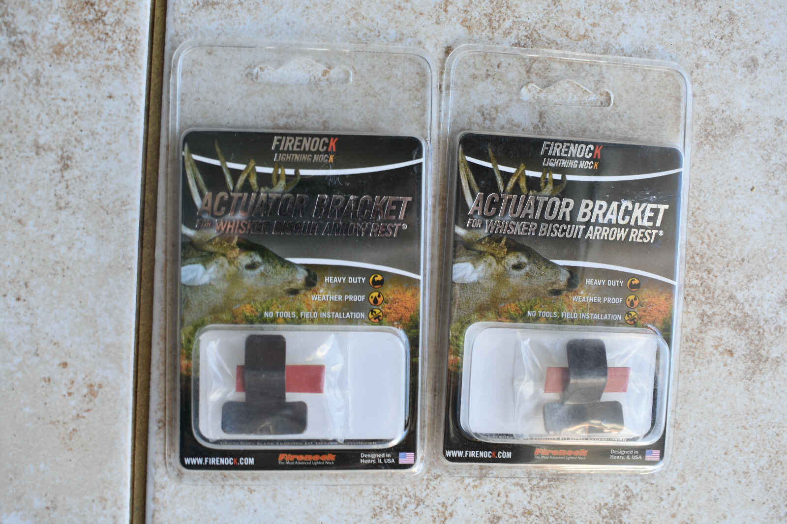 New Lot of 2 Firenock Actuator Brackets for Whisker Biscuit Arrow Rest Archery