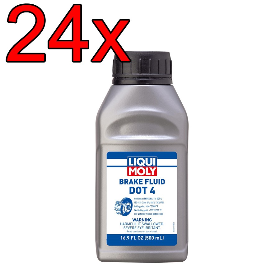 [Case of 24] LIQUI MOLY Brake Fluid DOT 4 500mL 16.9 fl oz