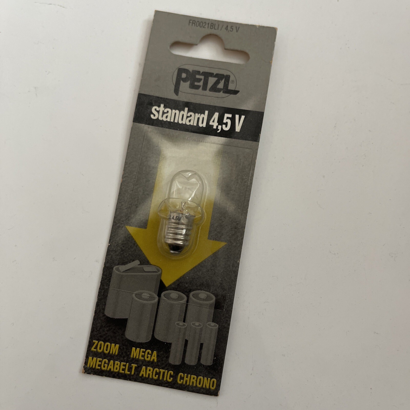 New Petzl Standard Bulb  4.5 V  FR0021BLI 4,5 V Zoom Mega Megabelt Arctic Chrono