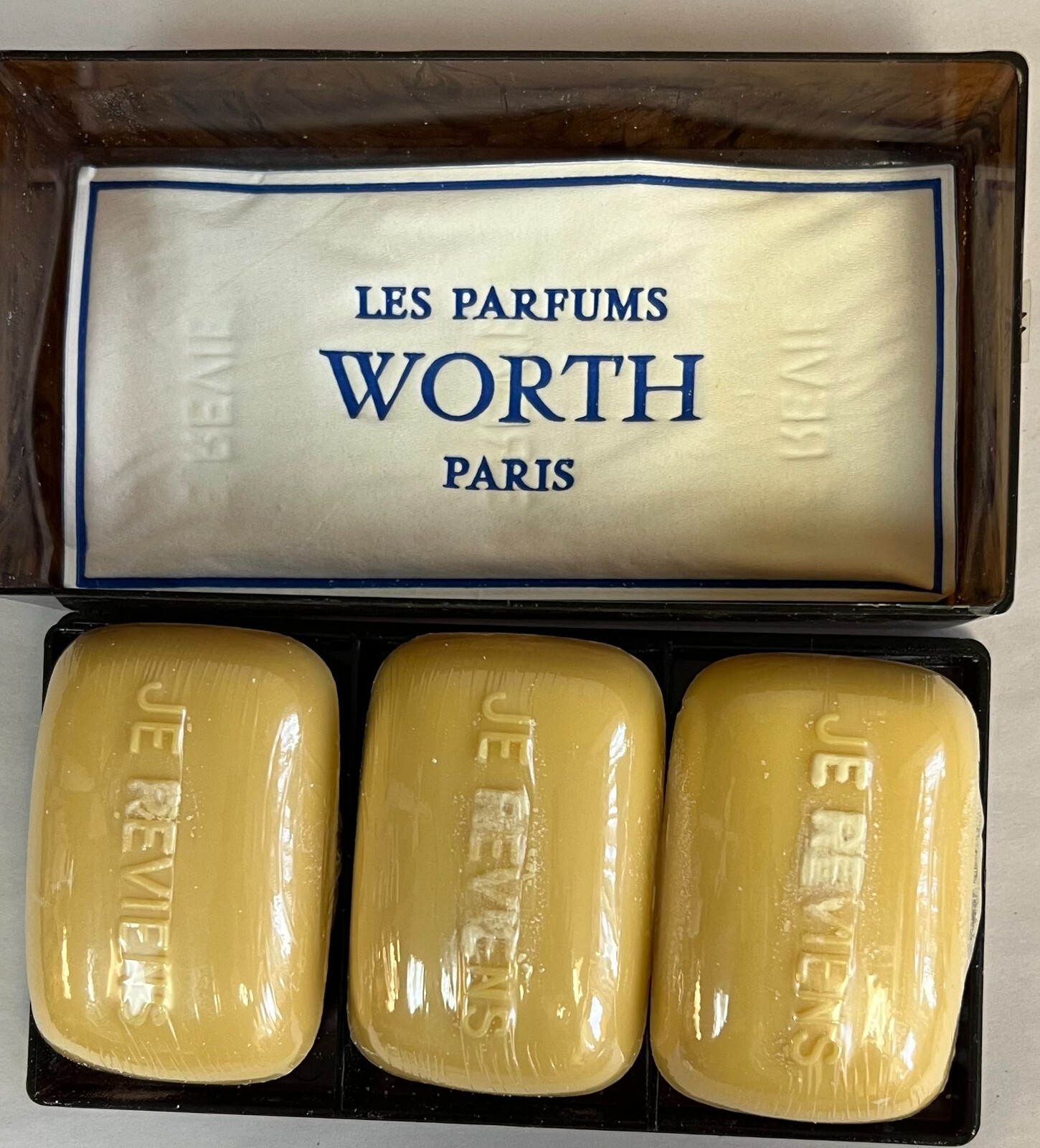 3  Bars Je Reviens by Parfums Worth  Soap 105 g Each Original, Made in France