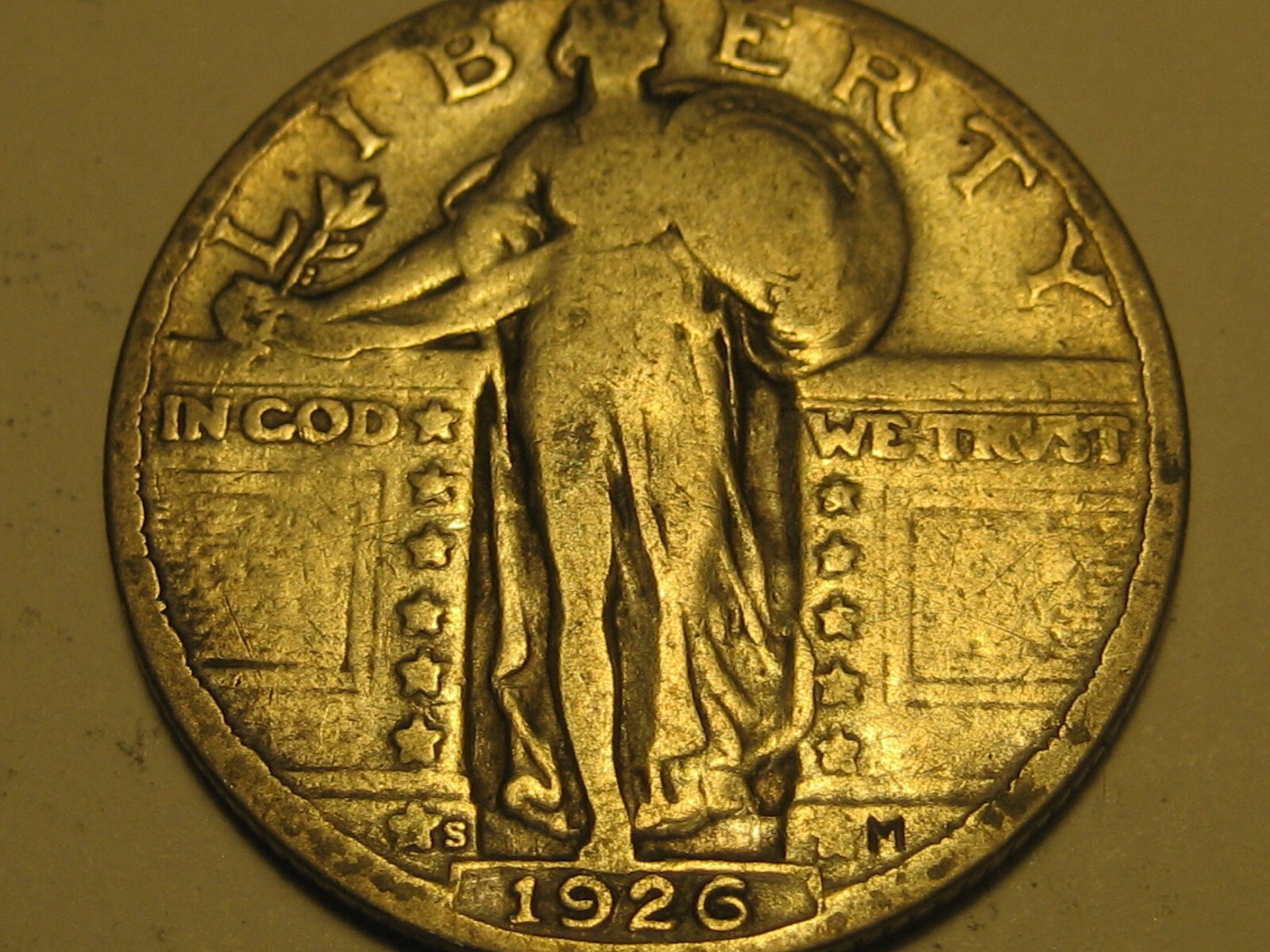 1926-S Standing Liberty Quarter VG+ ^^^^^^
