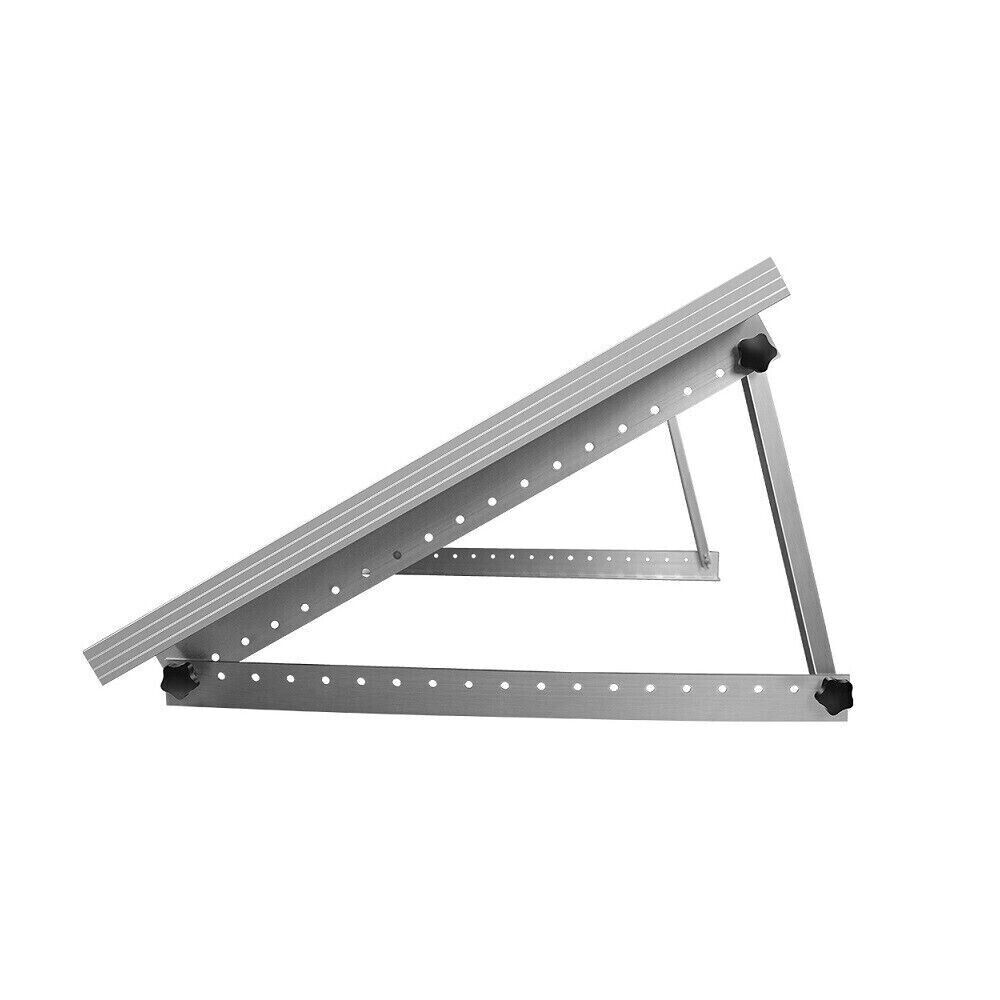 2 Set Adjustable Solar Panel RV Tilt Mounting Rack Bracket Rooftop Flat Surface