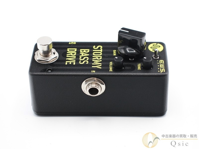 EWS Stormy Bass Drive Overdrive Pedal Volume Tone Gain Used