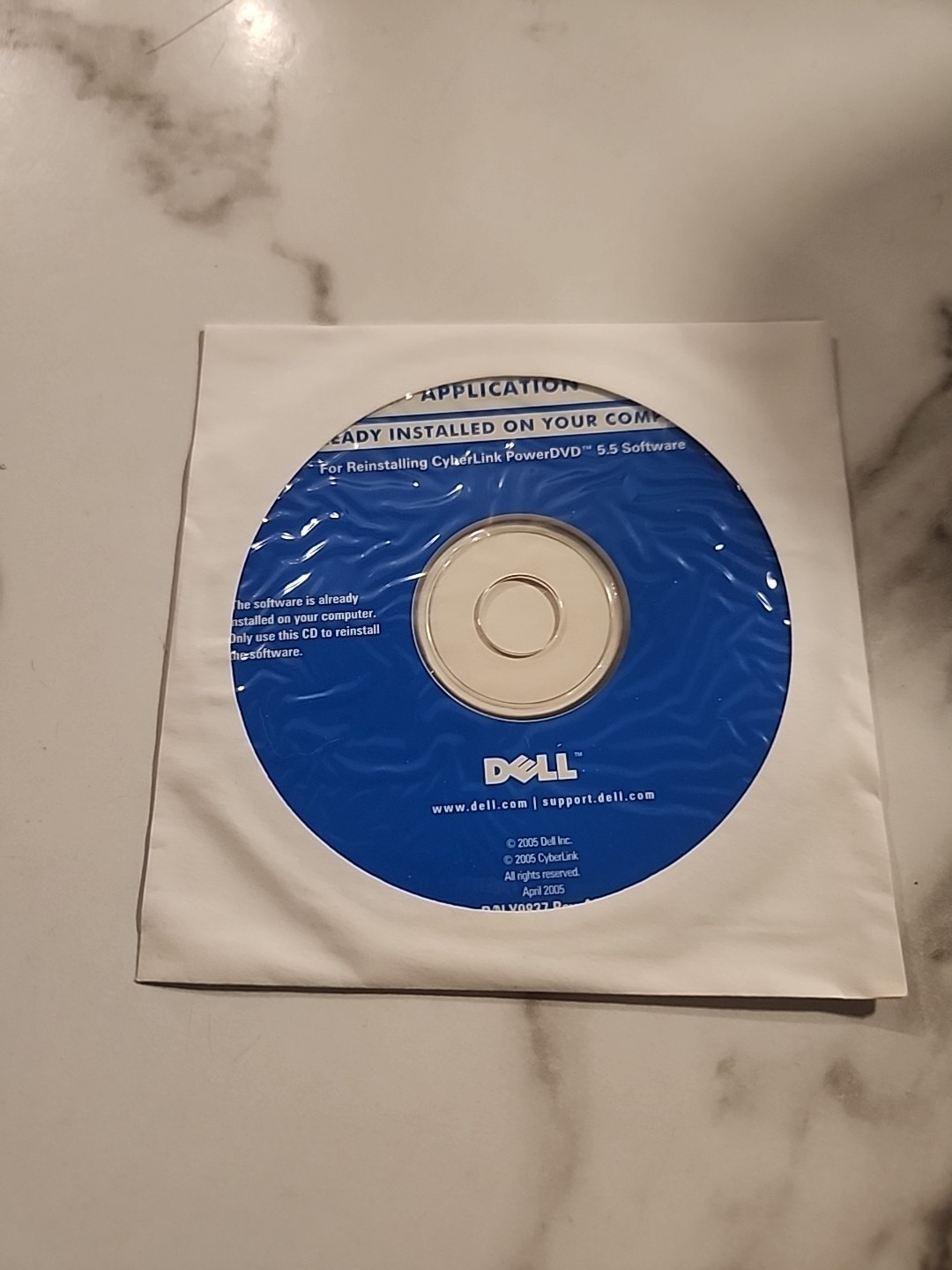 Dell Application Reinstalling Cyberlink PowerDVD 5.5 Software BRAND NEW CD