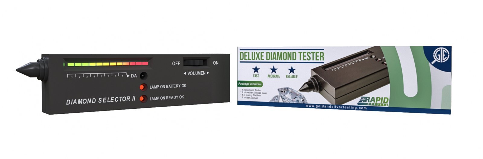 Gold Silver Diamond Tester Selector Gemstone Testing Kit Digital Electronic Tool