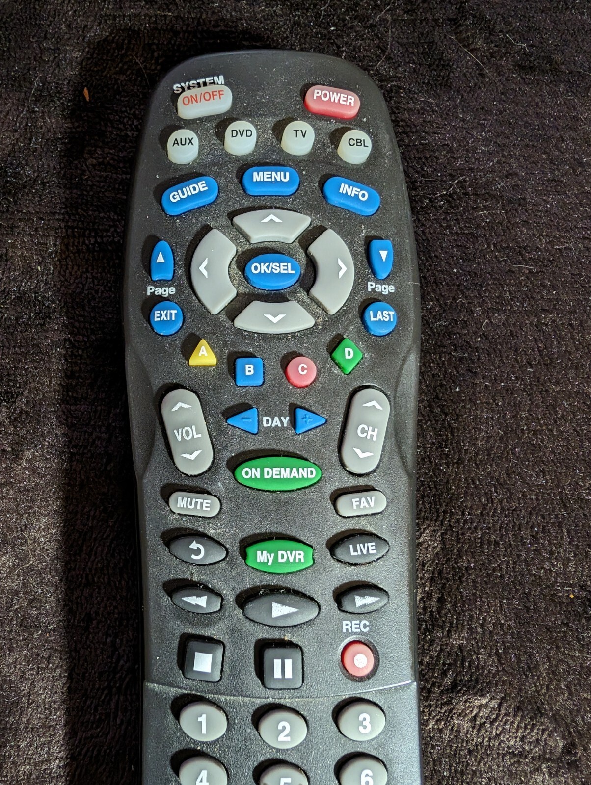 Universal 4-Function Remote Control UR4U-MDVR2B Digital HD DVR