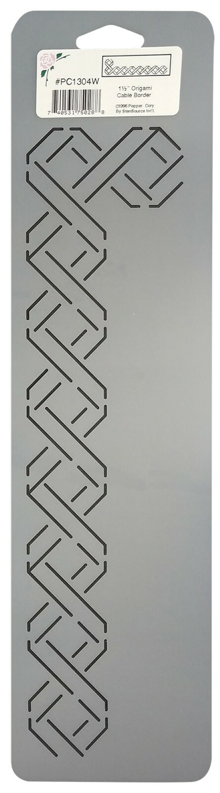 Border Quilting Stencils Twisted Ribbon Lattice Quilt Continuous Line Pattern