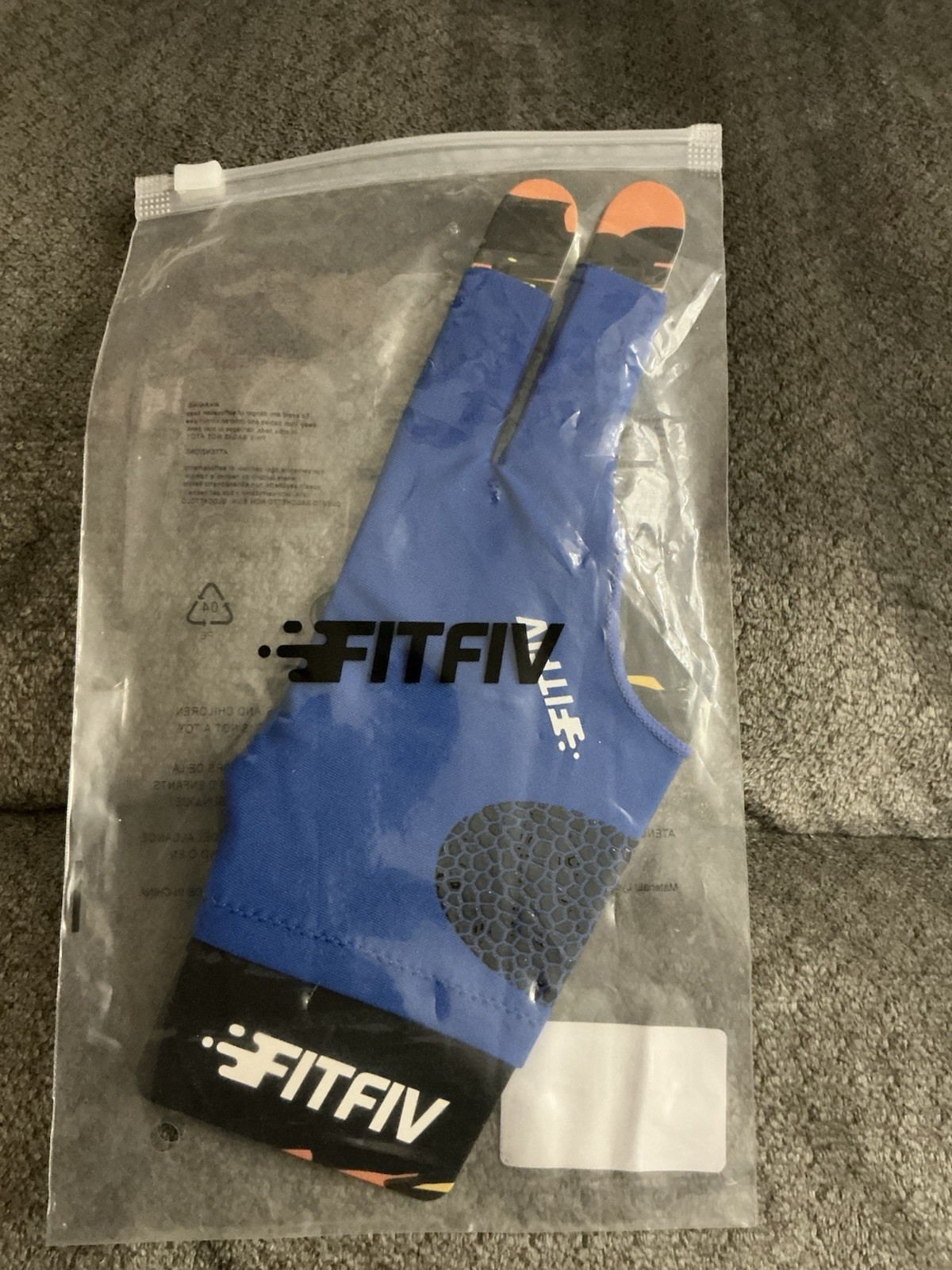 New Fitfiv Billiards Glove, Pool, For Both Left & Right Hands, Blue - 1 Count