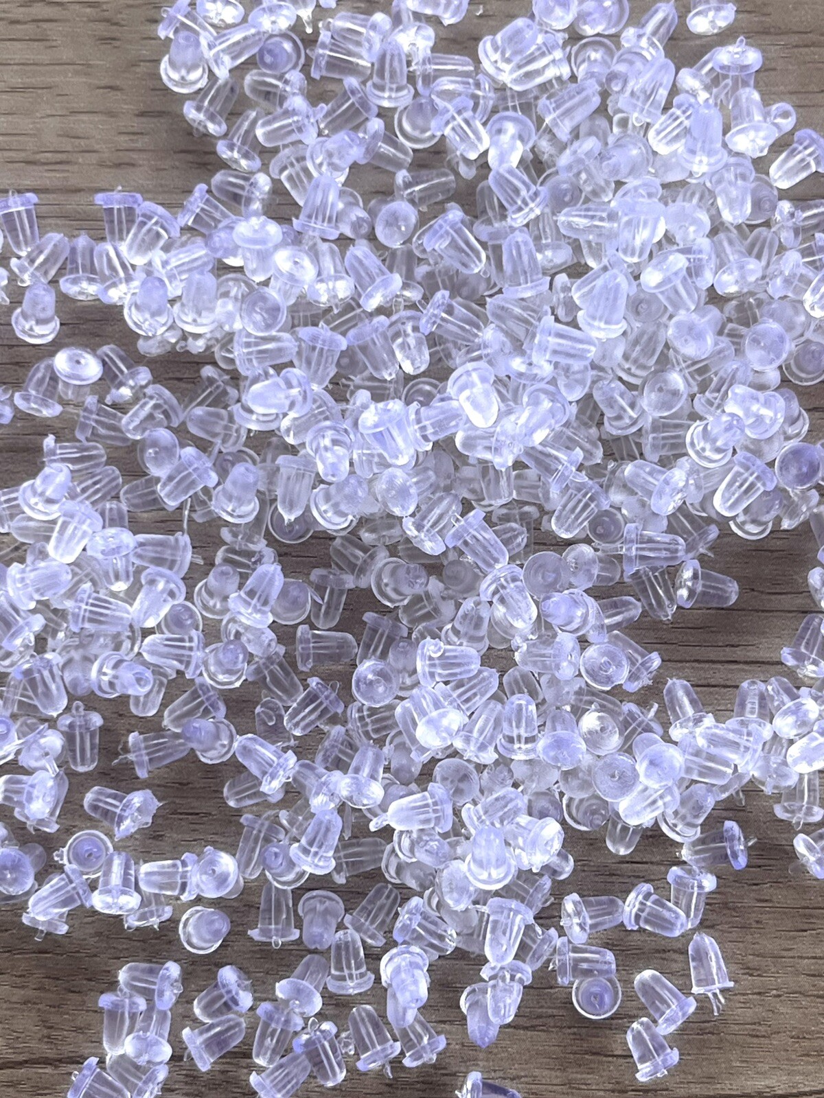 200 Pcs Rubber Earring Backers Backs Holders Stoppers Nuts Silicone