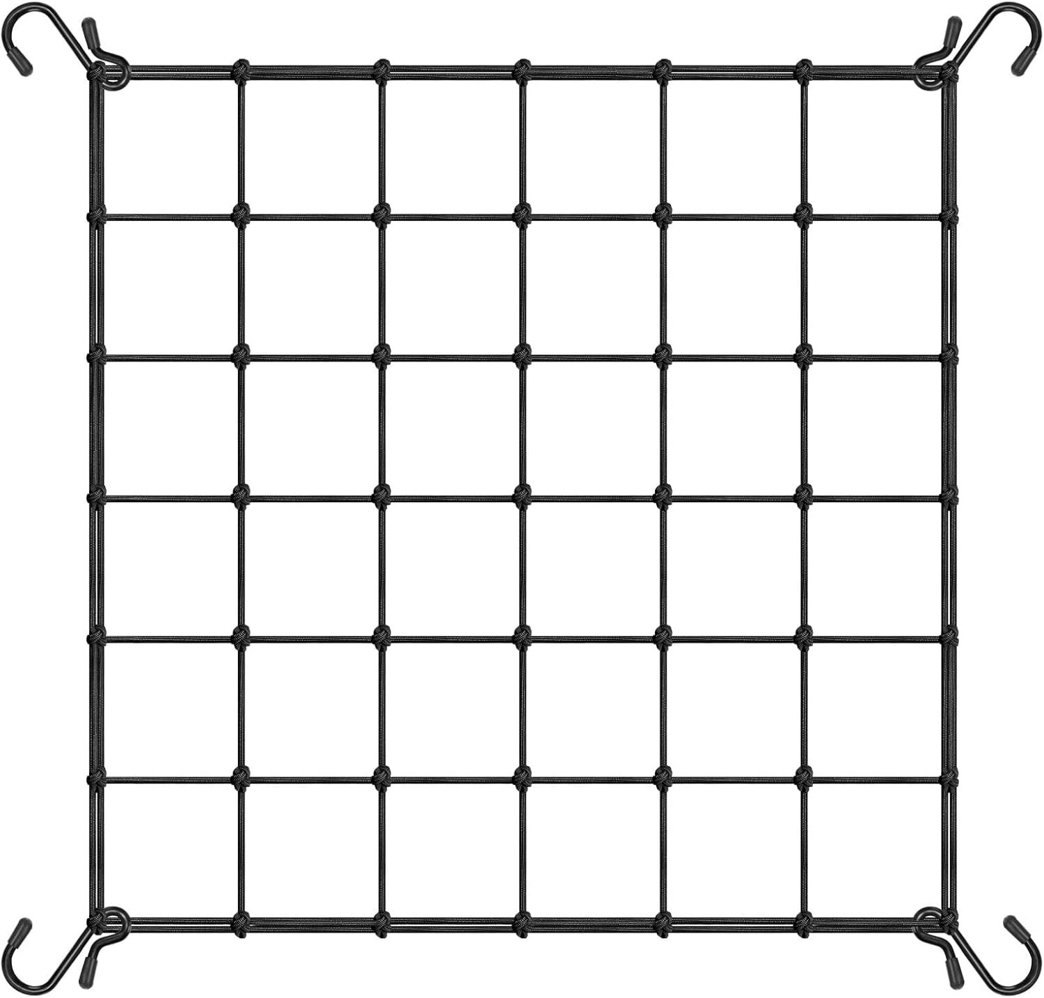1-Pack 3x3FT Elastic Trellis Netting with Hooks for Grow Tents