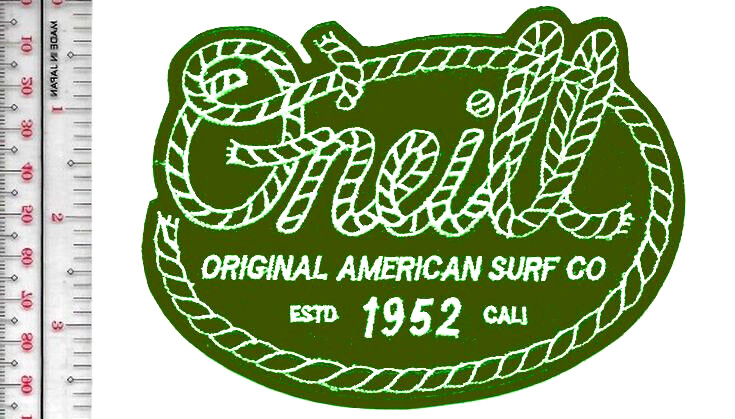 Surfing California O'Neill Original American Surf Co 1952 acu Patc NO TARIFF
