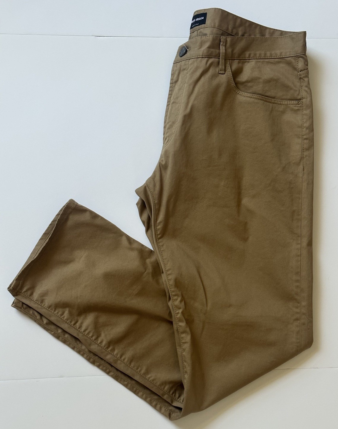 Giorgio Armani Men’s Brown Casual Pants Size 36/32 Made in Italy 6KSJ15 NWT $595
