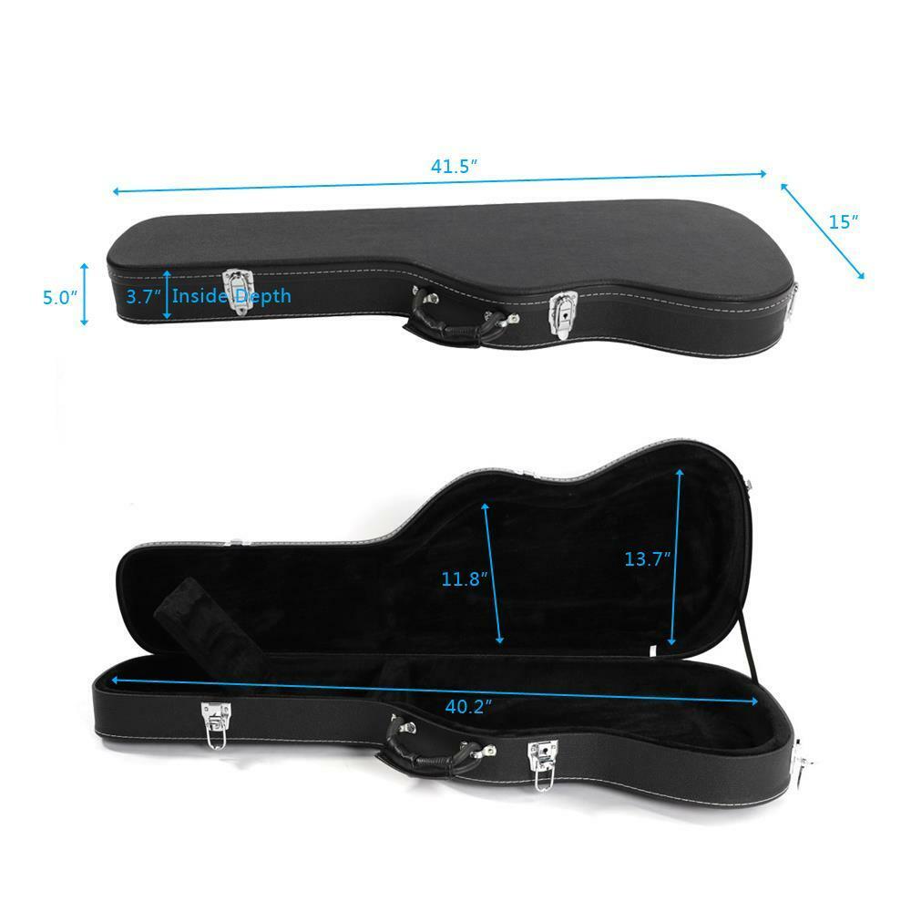 New Protable Flat Surface Special Shape ST Electric Guitar Hard Shell Case