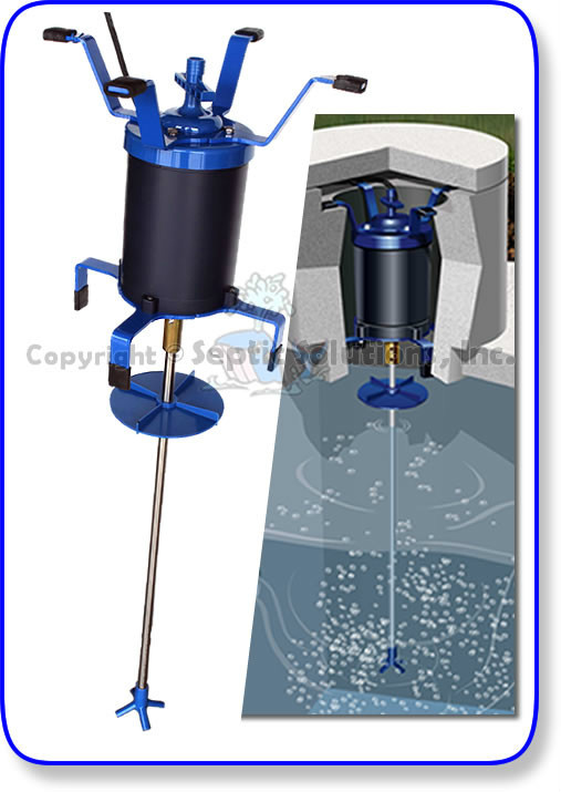 ULTRA-AIR SEPTIC TANK SHAFT AERATOR AIR PUMP 14" BRACKETS