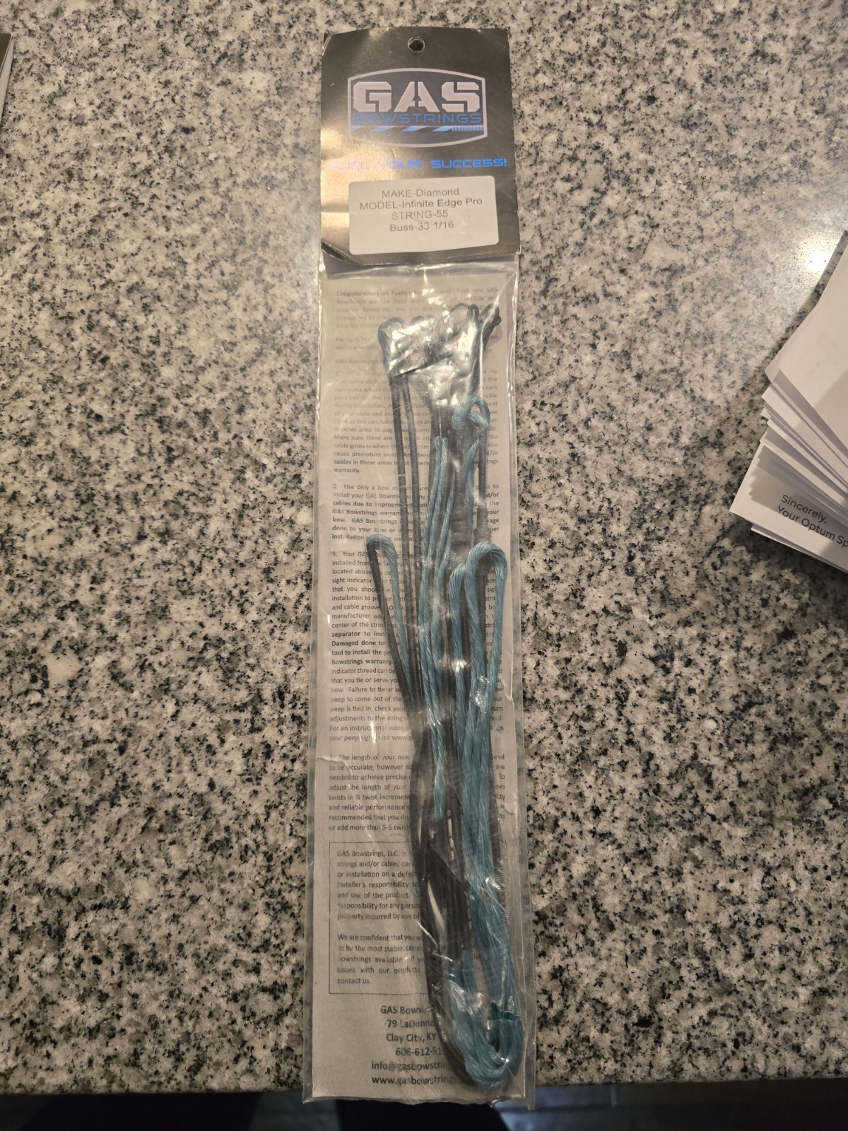 Gas Bowstrings Diamond Infinite Edge PRO Strings