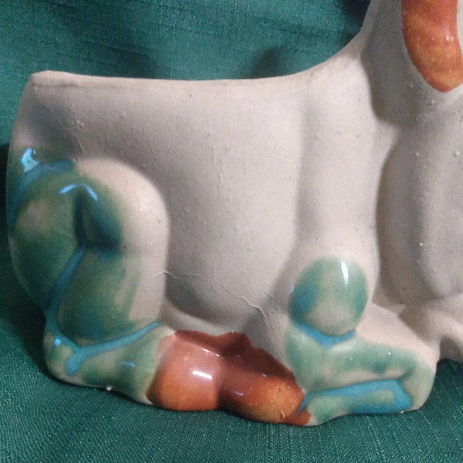 Kitchey Stoneware Donkey Planter Comic and Cute!