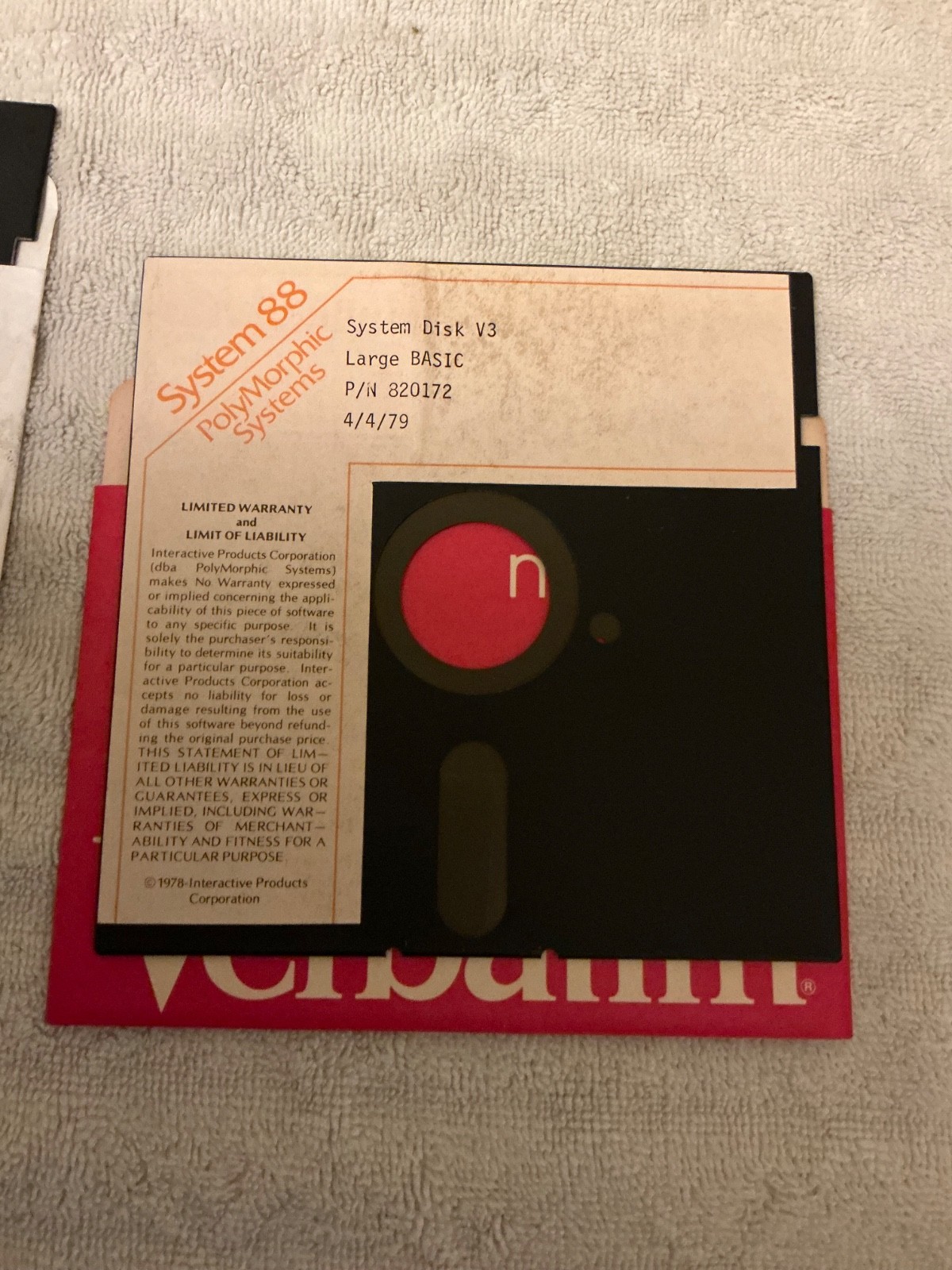 Interactive Products Corporation PolyMorphic Systems 8810/8813 88 5.25 floppy