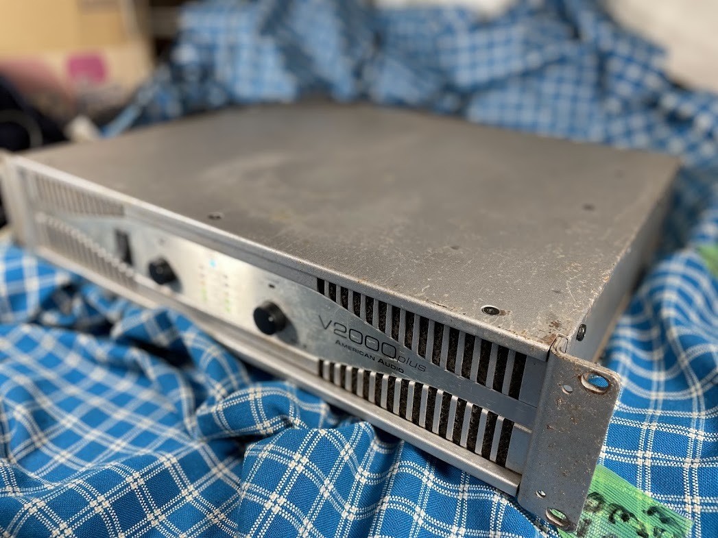 American Audio V2000 MK2 Power Amplifier 280W 8 Ohm Tested Working