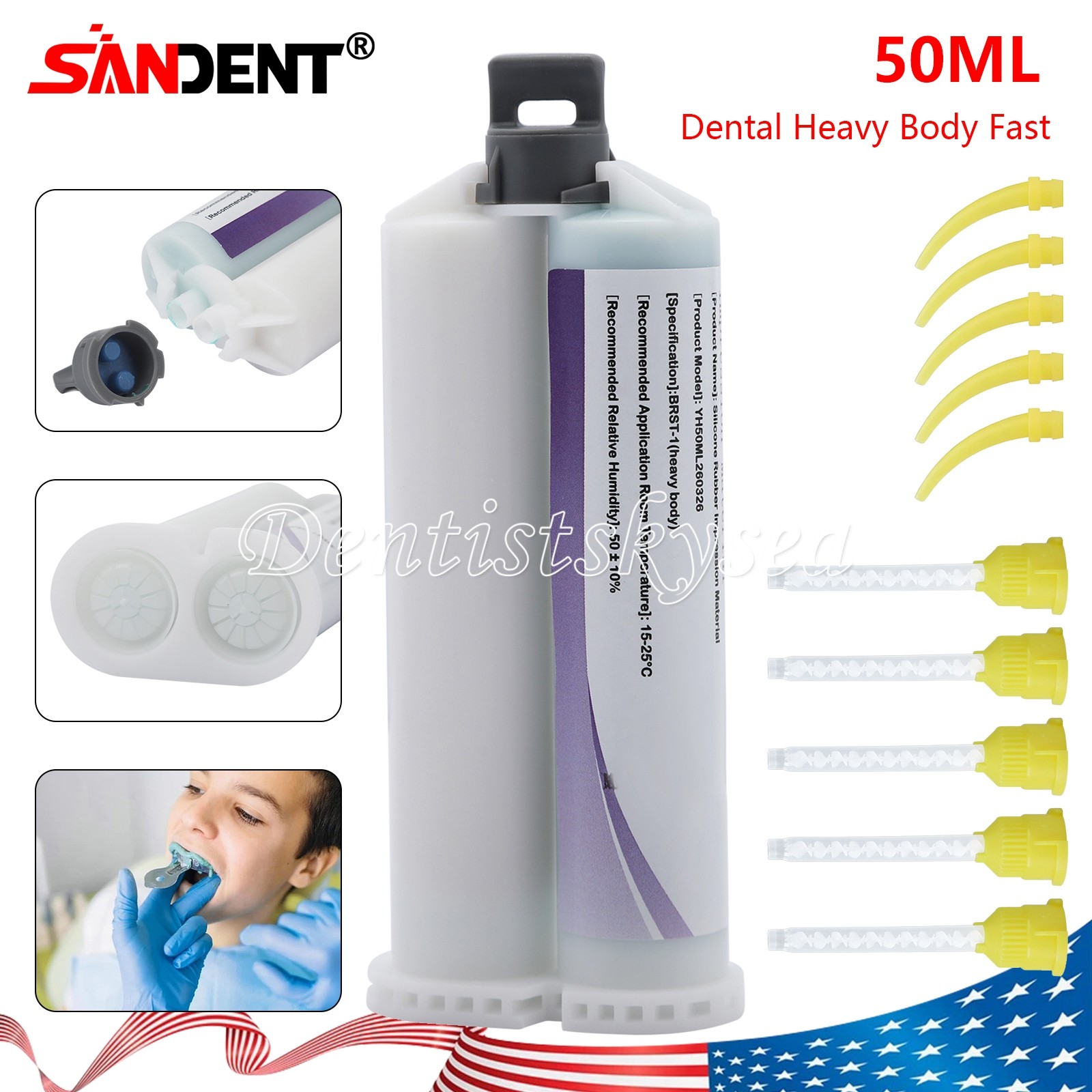 Dental Elastomeric Impression Putty Soft Silicone Material SANDENT