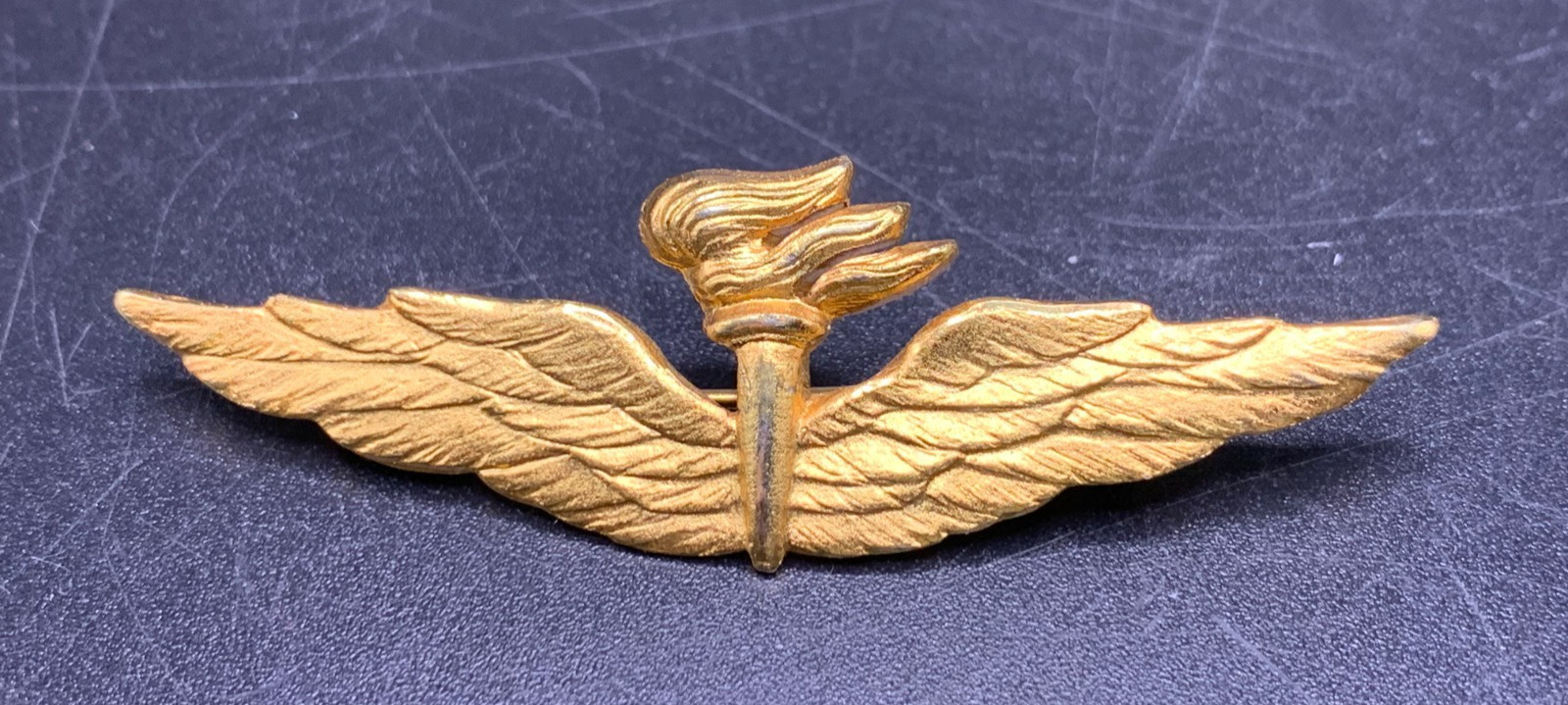 Vintage ITALIAN AIR FORCE Pilot wings pin badge