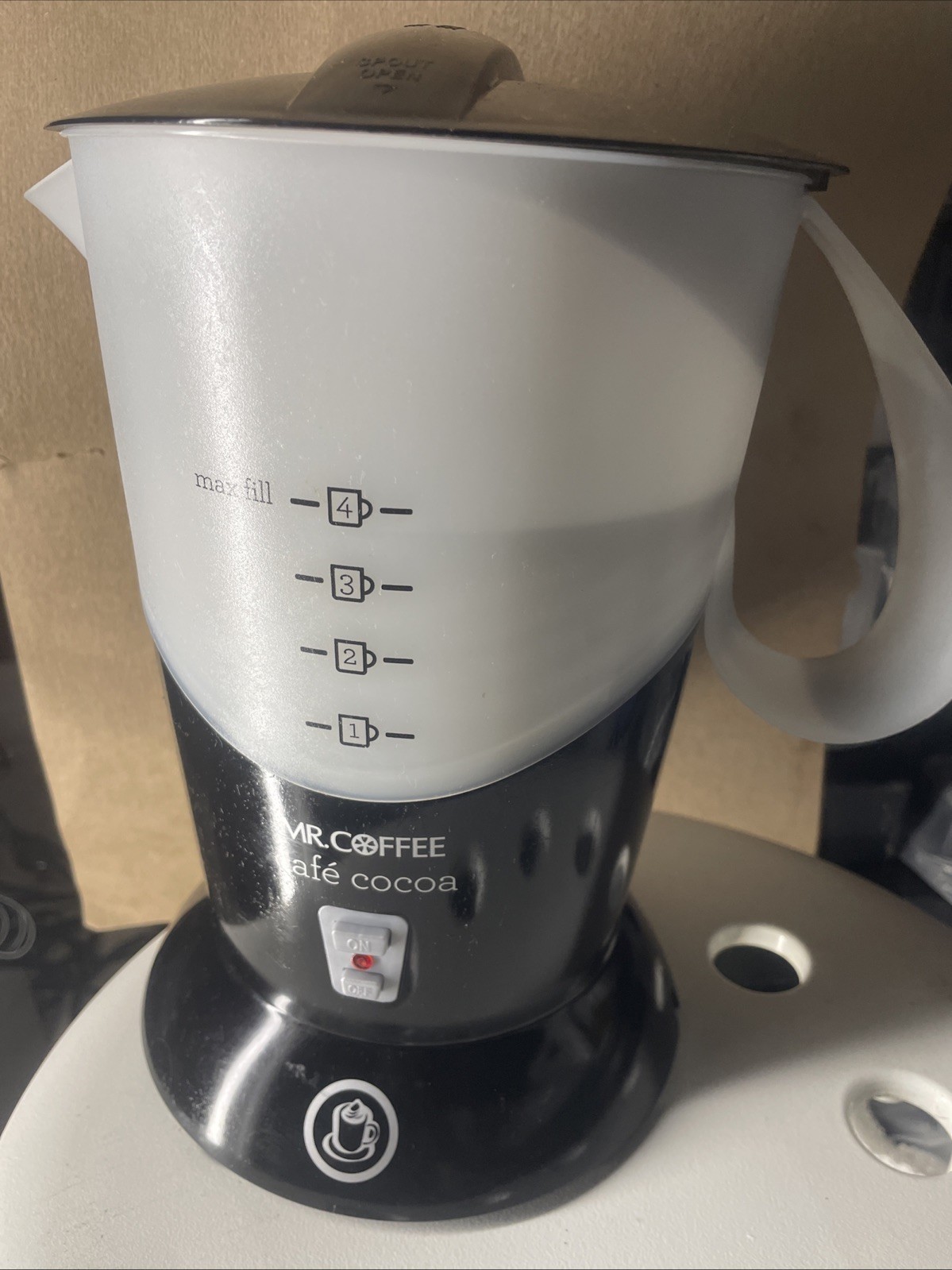 Mr Coffee Cafe Cocoa Hot Chocolate Maker BVMC-HC5 With Basket Black Tested