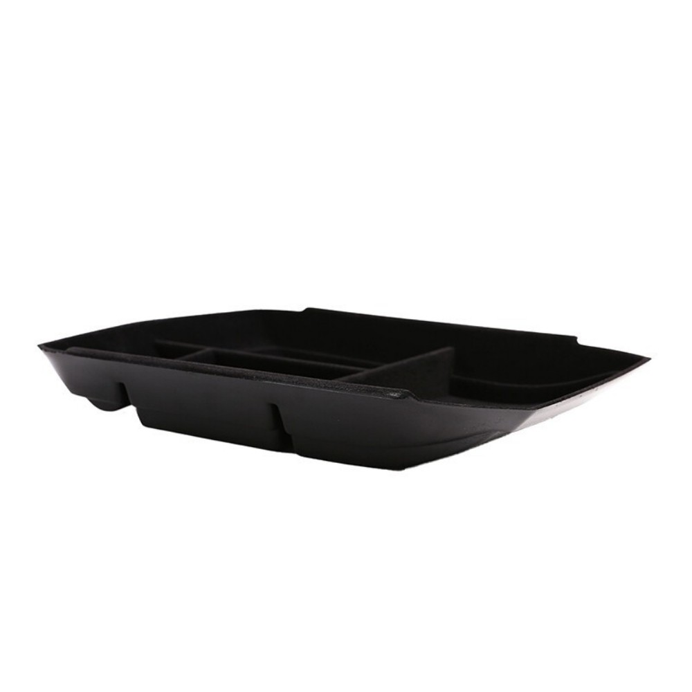 For Cadi*llac XT5 Black ABS Central Control Bottom Storage Box Suede ≠