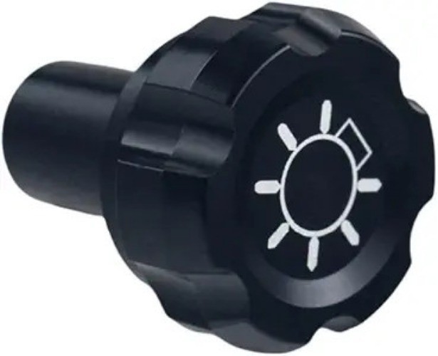 Headlight Switch Knob Compatible with F150 F250 F350 1992-1997 F5 Color: Black