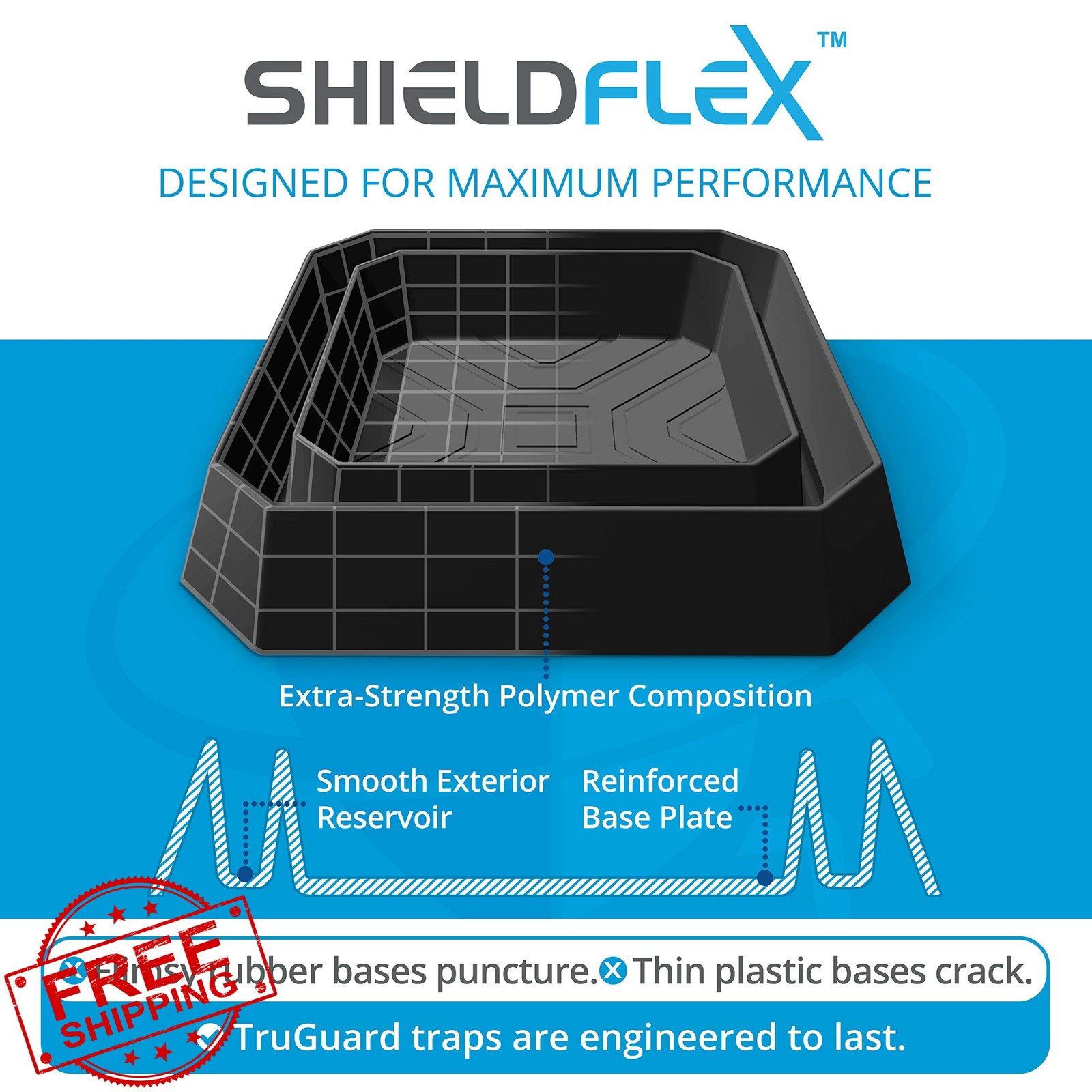 SHIELDFLEX Bed Bug Trap Black 8 Pack