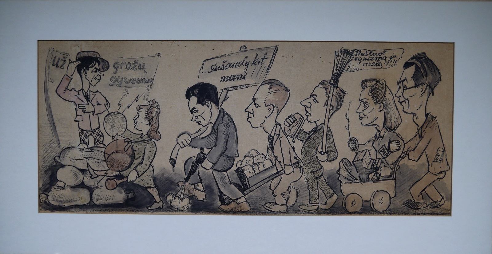 Lithuanian V. Raulinaitis / Raulas Ciurlionis Ensemble Mixed media 1947