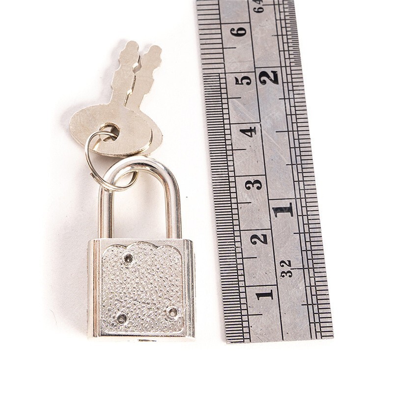 20sets Metal Small Square Padlock with Keys MINI Padlocks