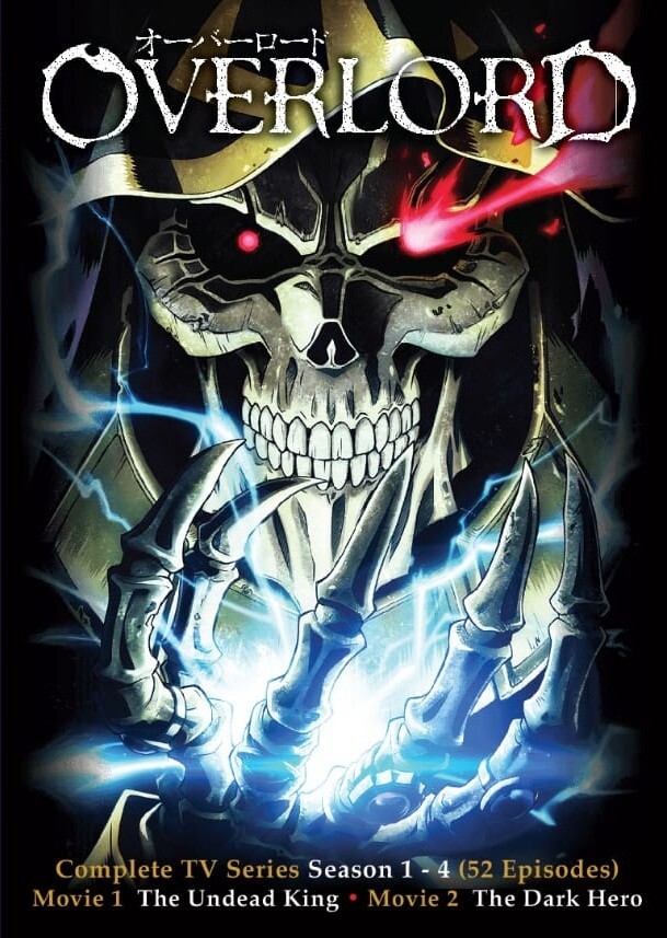 DVD Anime OVERLORD Season 1+2+3+4 Complete Series (1-52 + 2 Movies ) English Dub