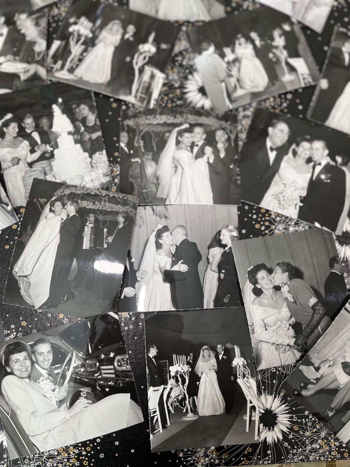 Vintage original mid century wedding photos