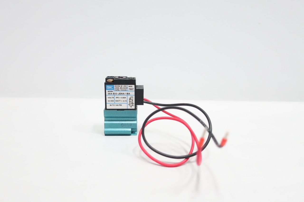 Mac 36A-E00-JDNA-1BA Solenoid Valve 12v-dc