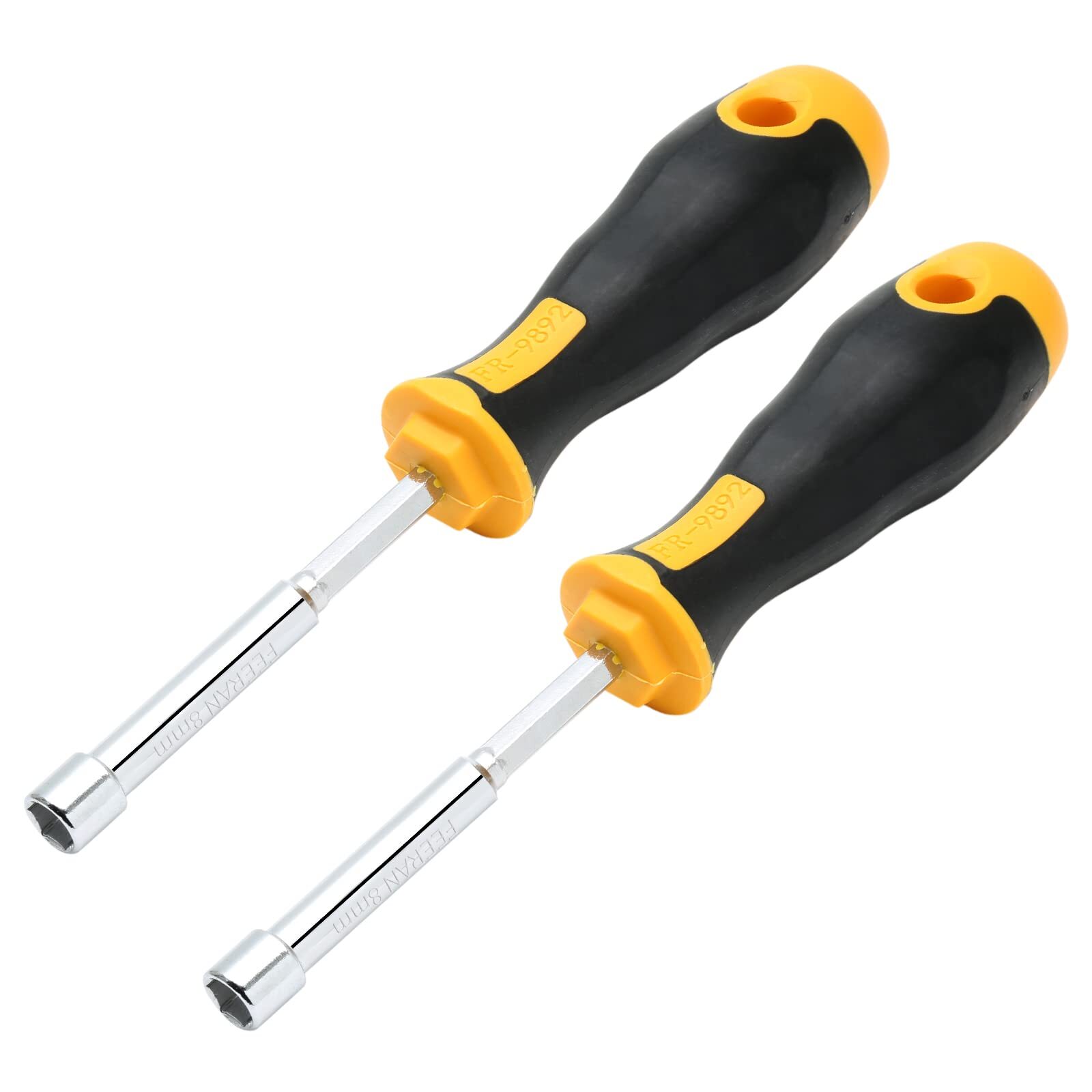 2pcs 8mm Socket Wrench Screwdrivers Highcarbon Steel Hex Nut Driver For Diy Hand