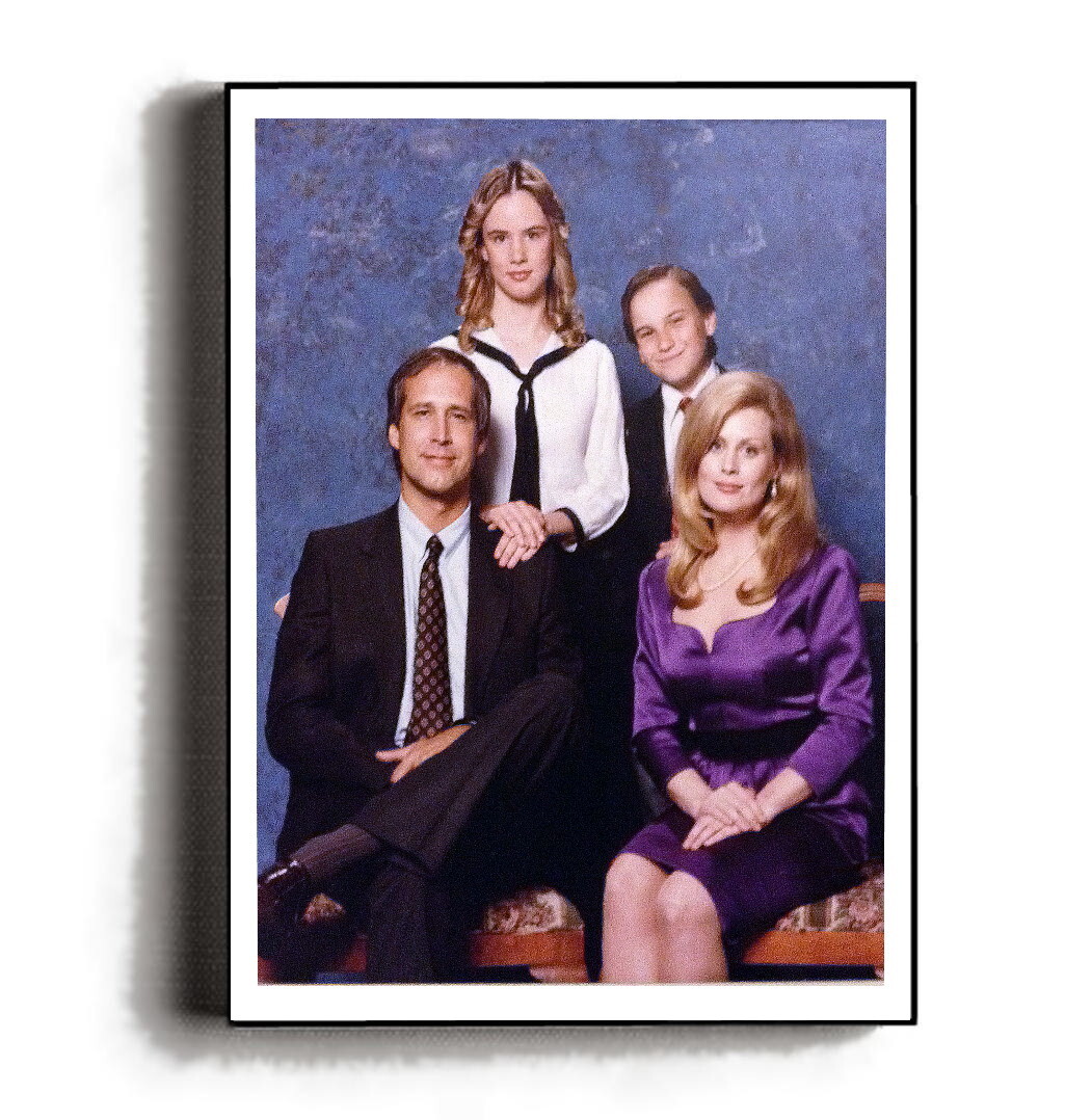 Christmas Vacation Framed Griswold Family Portrait from Living Room Prop 8.5X11