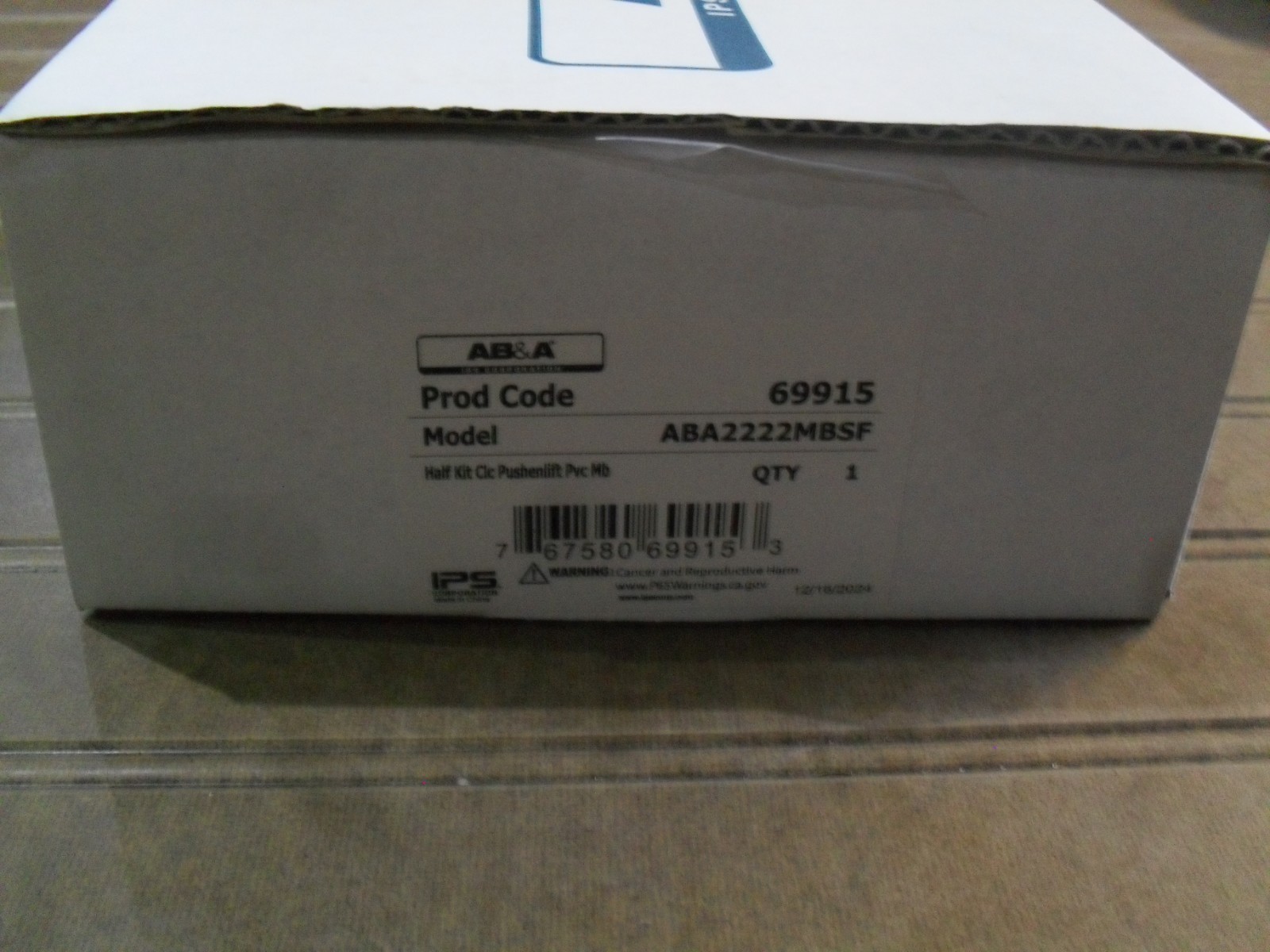 IPS Corp AB&A 69915 ABA2222MBSF Matte Black with Classic Solid Overflow Plate