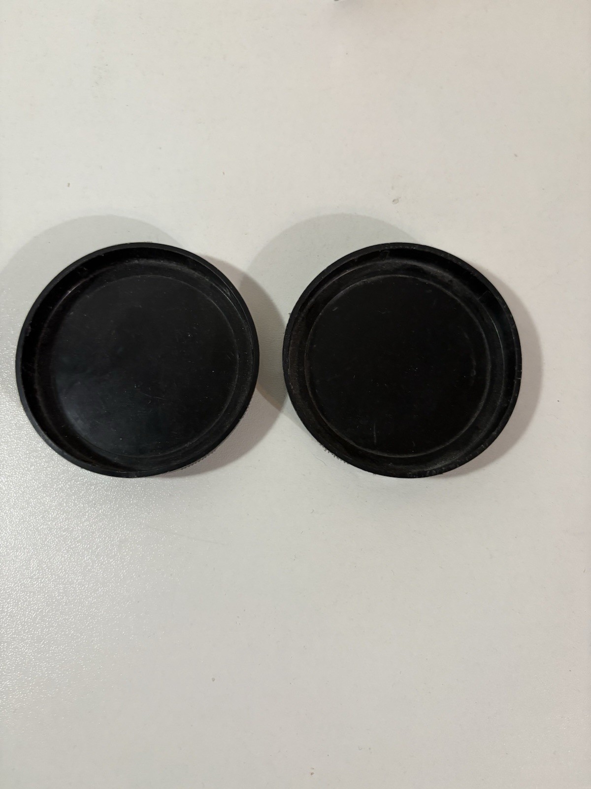 Binocular Lens Covers Black Plastic