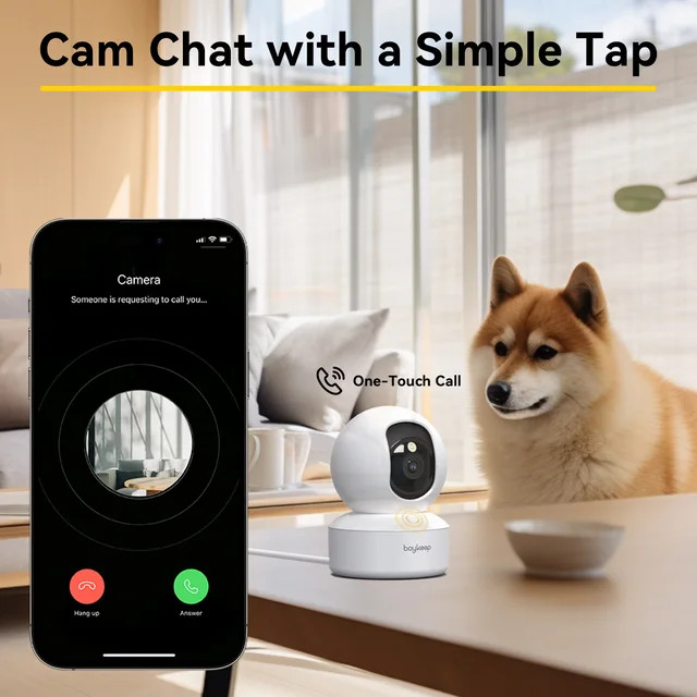 BoyKeep 2K Smart WiFi Security Camera Dual Band 5G 2.4GHz Indoor Surveillance Ca