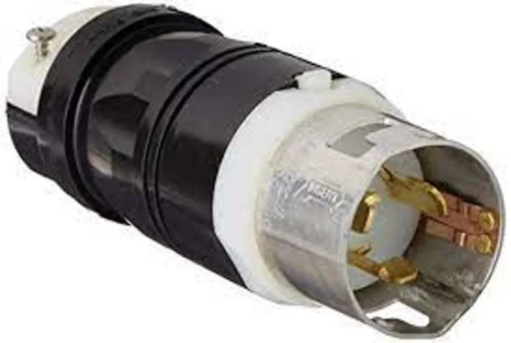 Leviton CS8165C 50Amp, 3-Phase 480V AC, Non-NEMA, 3P, 4W, Male Locking Plug