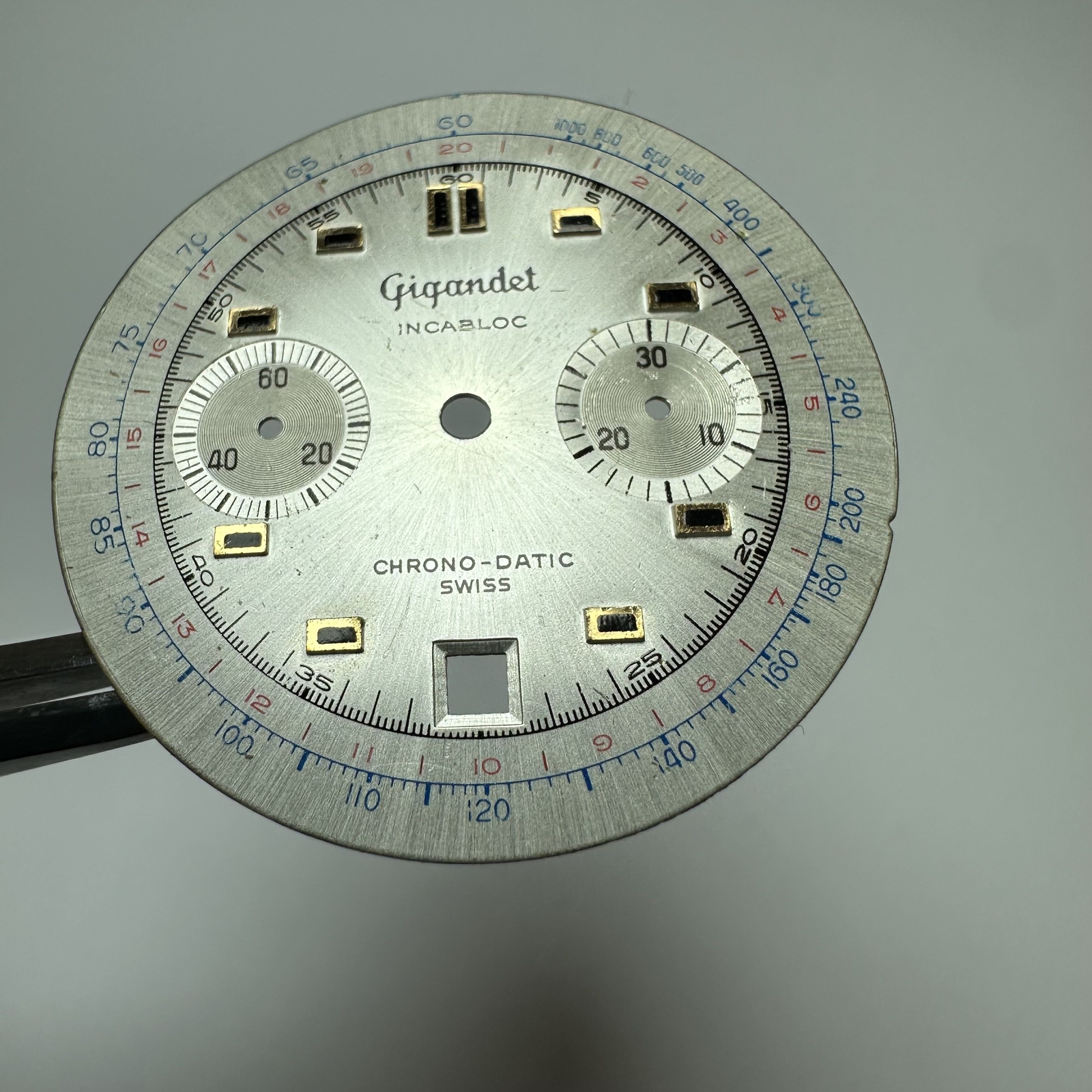 Gigandet Chrono Datic vintage used chronograph dial