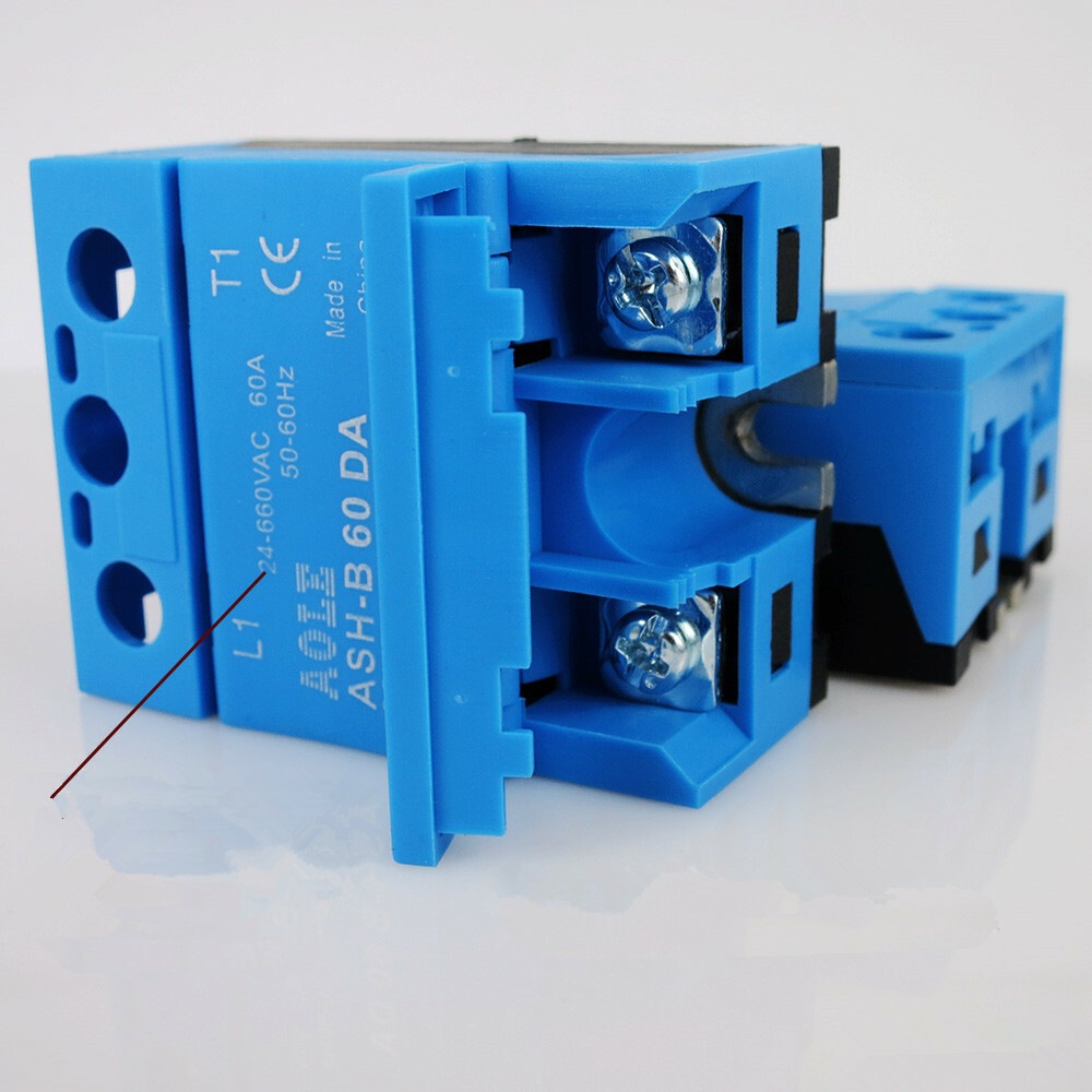 Single-phase solid state relay small ASH-B 60DA metal backplane DC-AC 660V