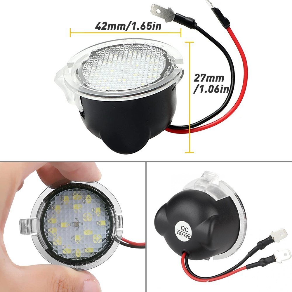 LED Side Mirror Puddle Light Kit For Ford F-150 Explorer Expedition Edge Taurus