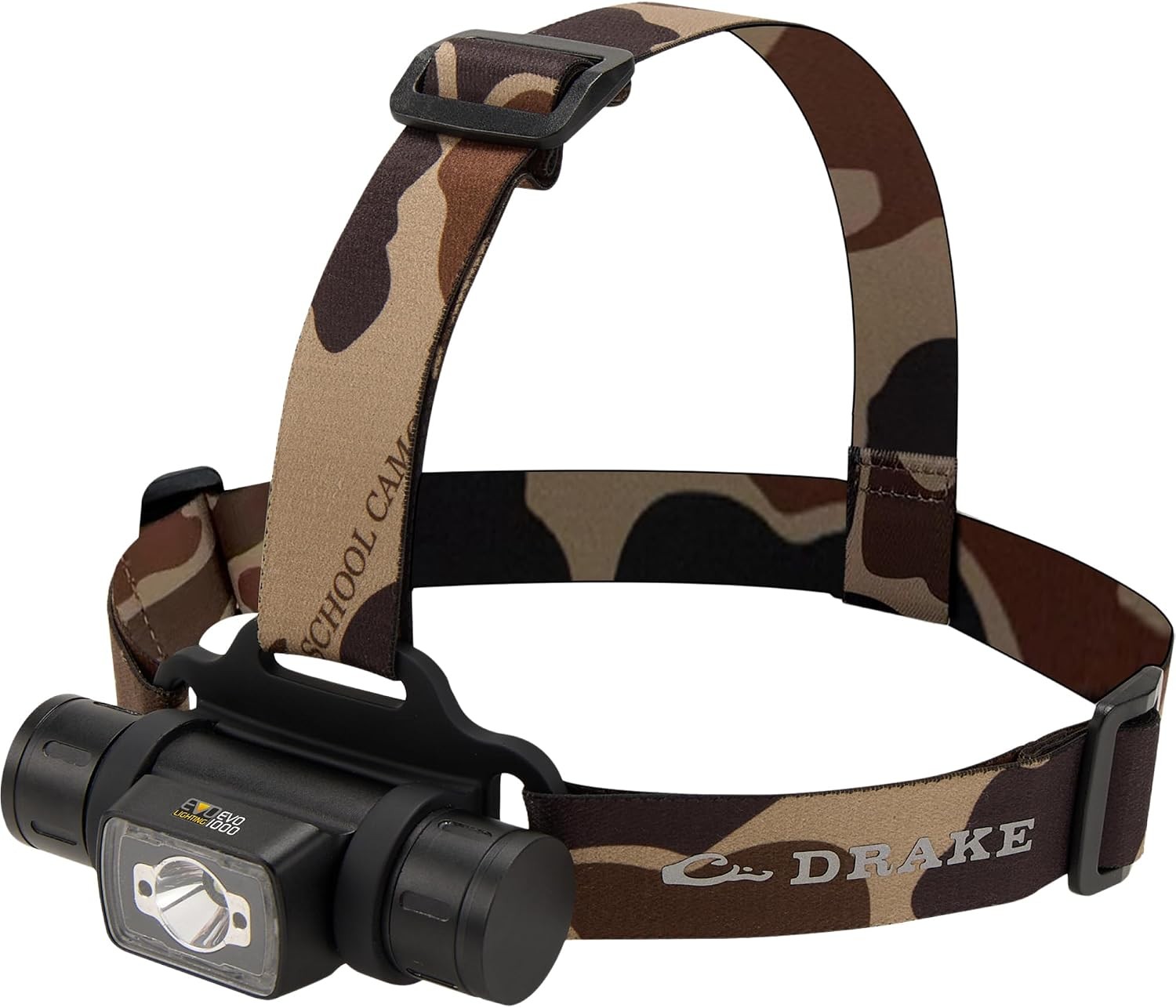 Drake EVO1000 Lumen Headlamp IP67 Light w/ Lock Mode Old School OSFM