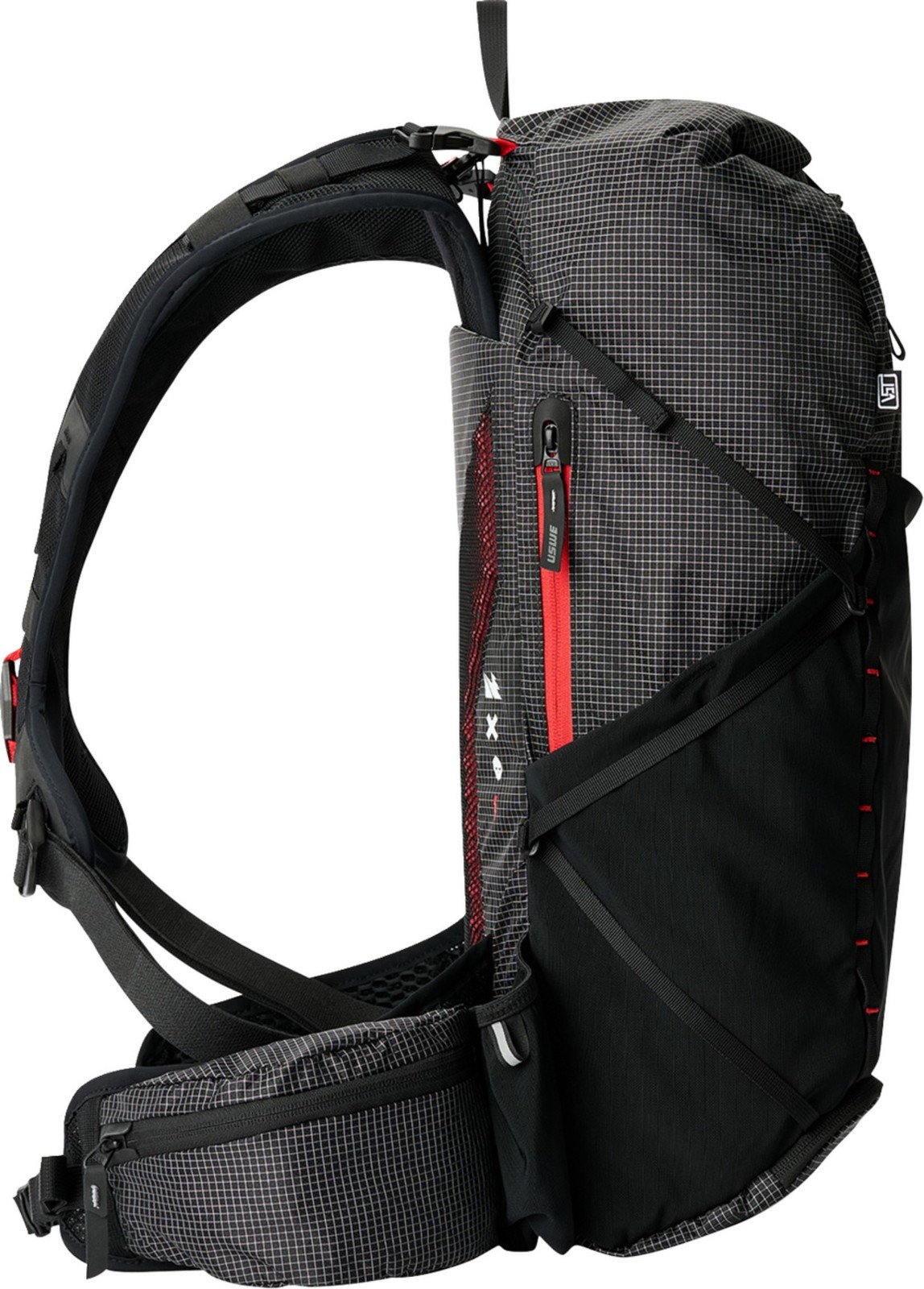 USWE 18L Daypack Rolltop Backpack Black