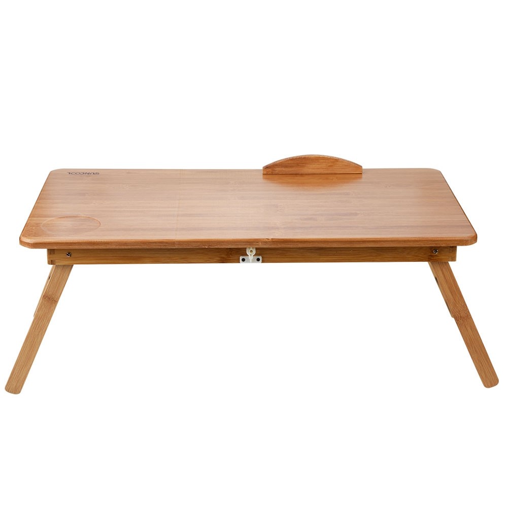 Foldable Bamboo Laptop Desk Height Notebook Stand Bed Sofa Table with