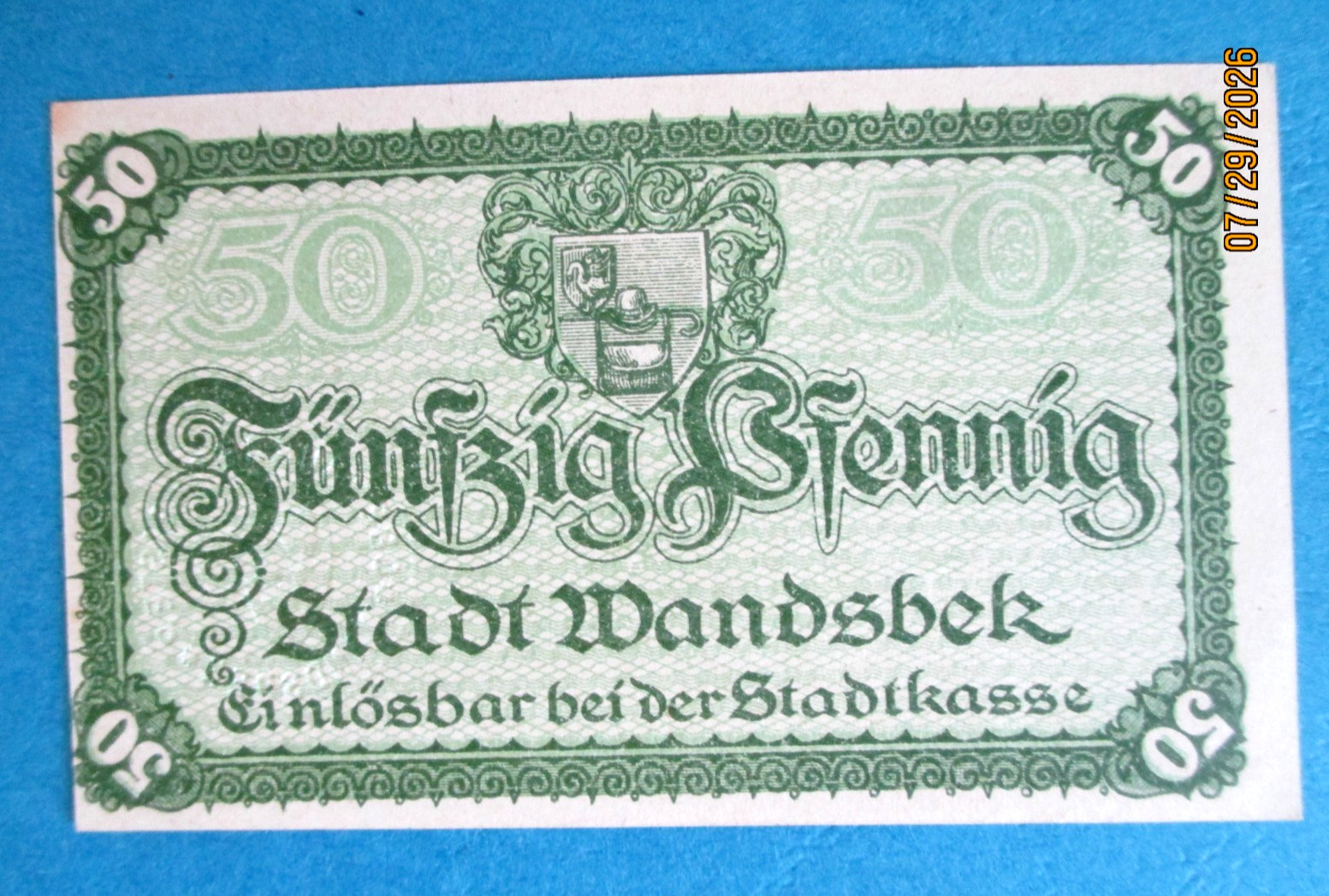 Germany , 50 Pfennig, Notgeld, banknotes, 1918, #16