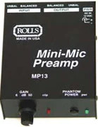 Rolls MP13-RST-02 1-Channel Mini Microphone Preamplifier