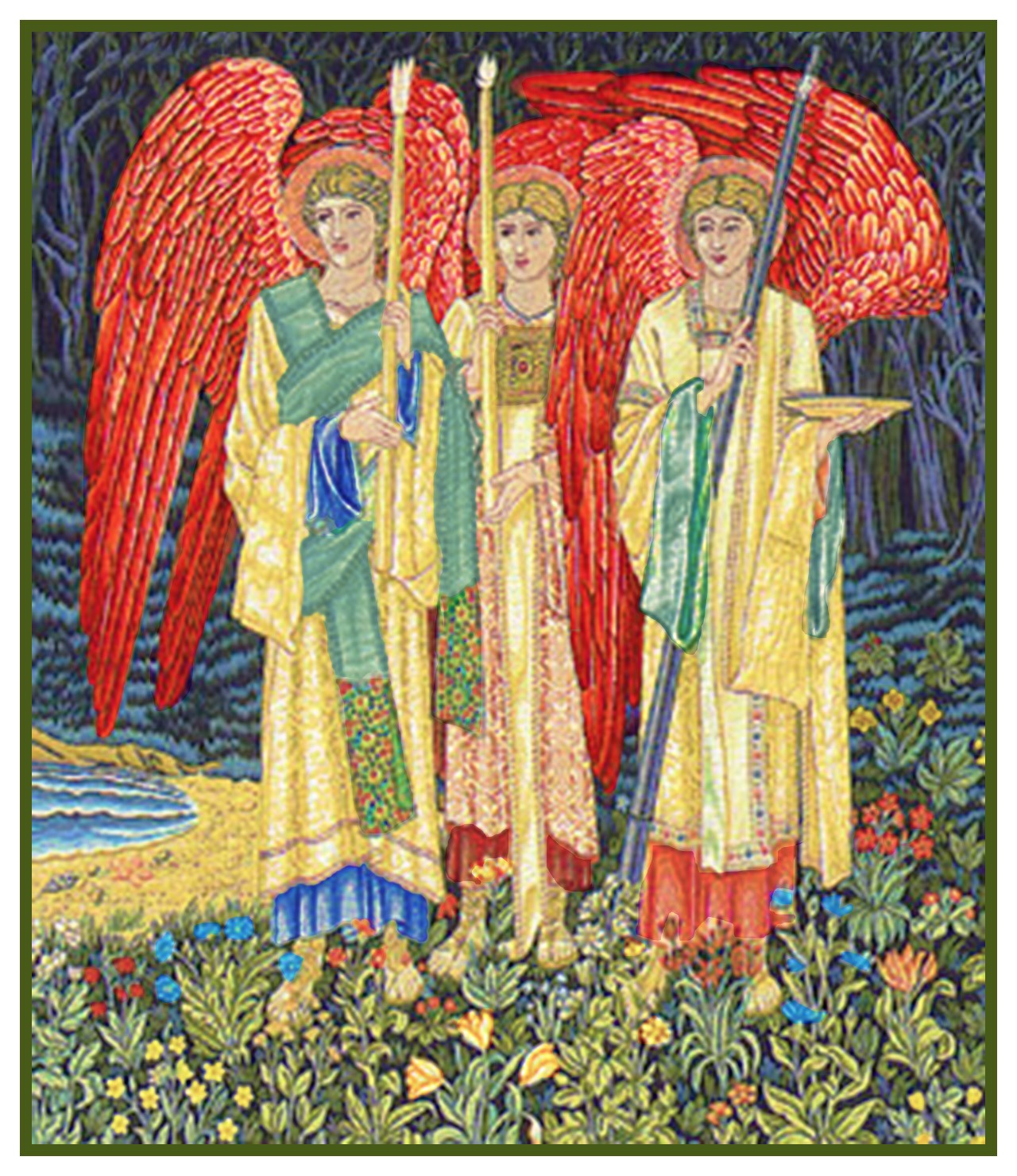 William Morris Medieval Angels from Vision Tapestry Counted Cross Stitch Pattern