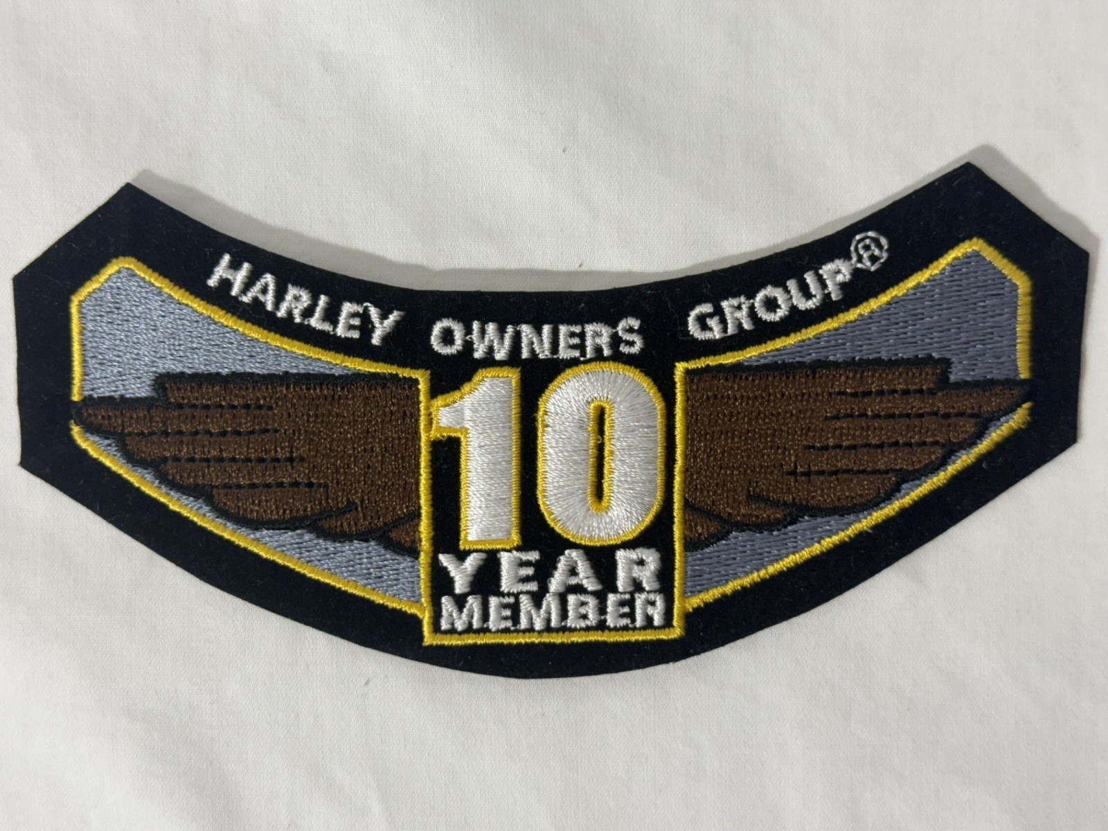 Harley-Davidson Motorcycle Harley Owners Group HOG 10 Year Member Patch