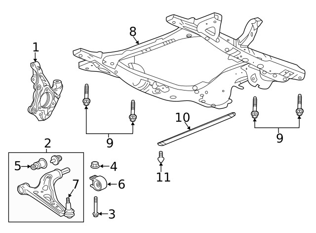 Genuine GM Passenger Side Steering Knuckle 84210077